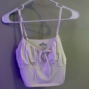 Hollister size large white tank top